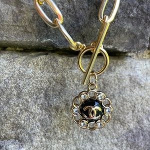 Luxury 18K Gold Plated Link Toggle Necklace